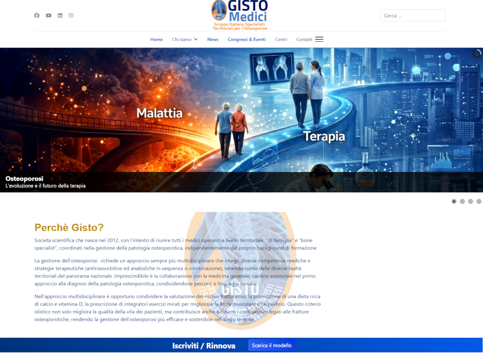 Home page sito gisto